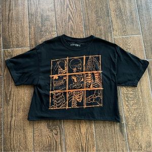 Skeleton Crop Top